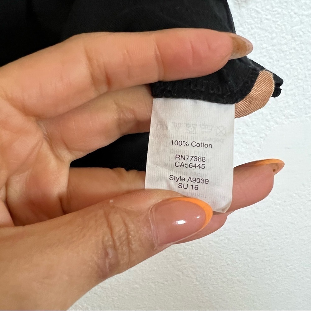 Madewell- Black Crop Tee Size XXS - Picture 6 of 8